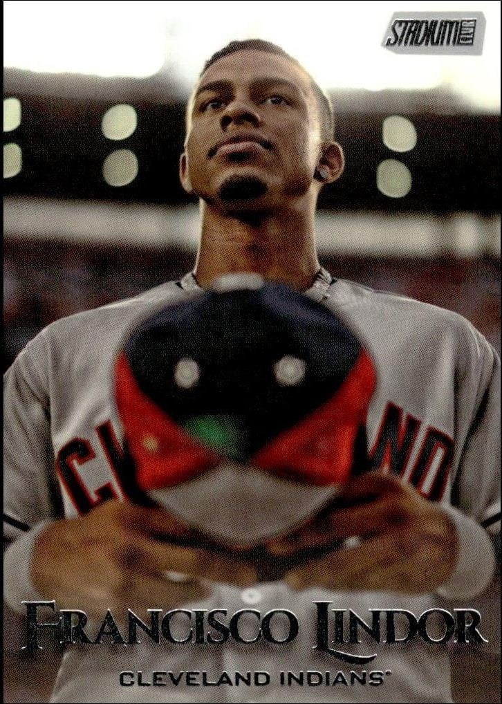 Francisco Lindor 2019 Topps Stadium Club #35 Baseball Trading Card - Front 2019 Topps Stadium Club Francisco Lindor #35 baseball trading card front