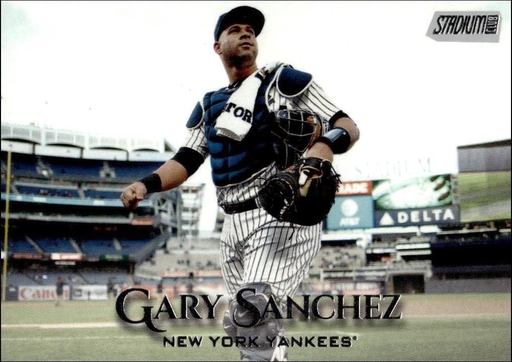 Gary Sanchez 2019 Topps Stadium Club #137 Baseball Trading Card - Front 2019 Topps Stadium Club Gary Sanchez #137 baseball trading card front