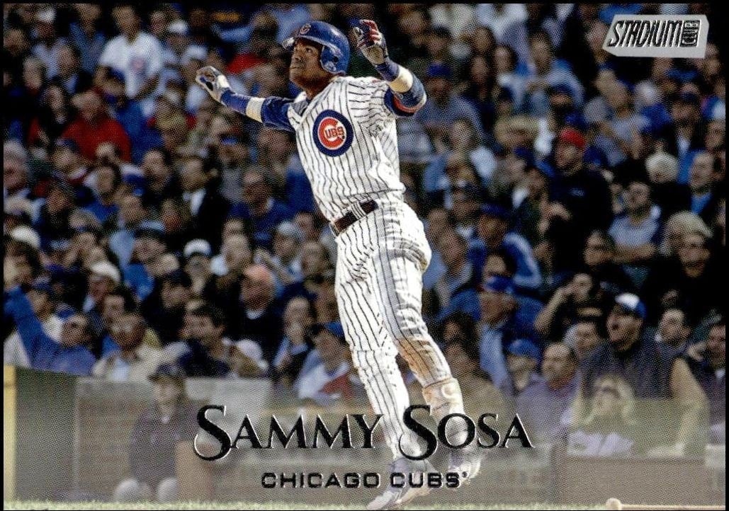 Sammy Sosa 2019 Topps Stadium Club #233 Baseball Trading Card - Front 2019 Topps Stadium Club Sammy Sosa #233 baseball trading card front