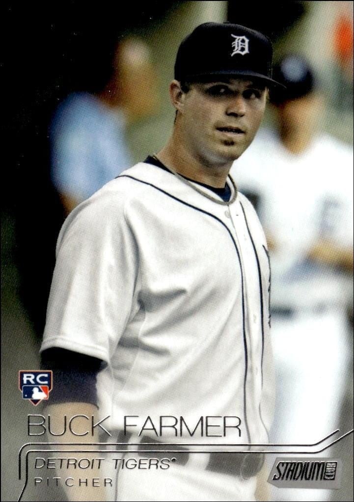 Buck Farmer 2015 Topps Stadium Club #113 Baseball Trading Card - Front 2015 Topps Stadium Club Buck Farmer #113 baseball trading card front