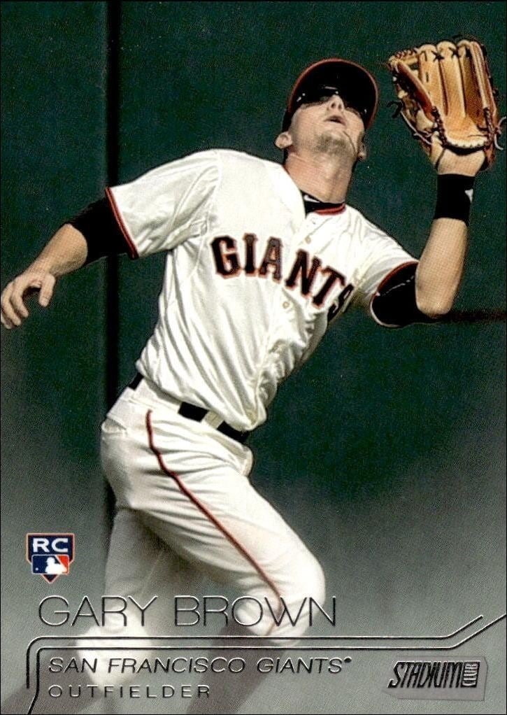 Gary Brown 2015 Topps Stadium Club #173 Baseball Trading Card - Front 2015 Topps Stadium Club Gary Brown #173 baseball trading card front