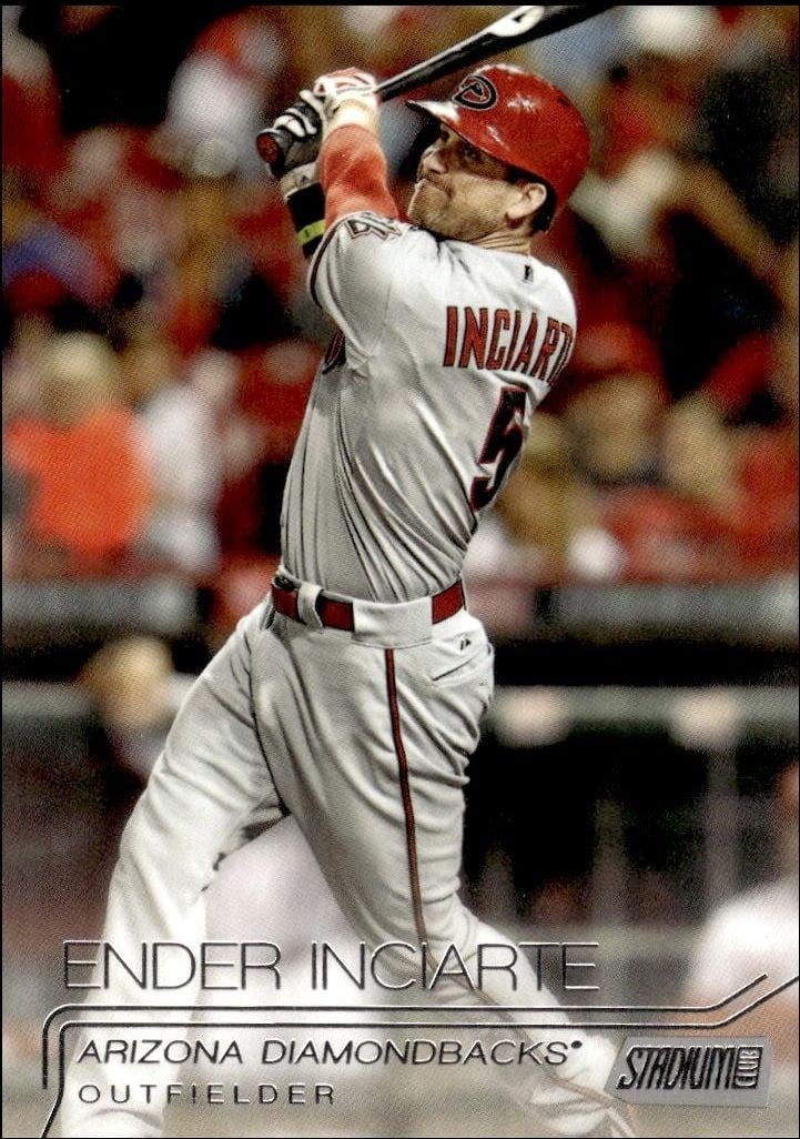 Ender Inciarte 2015 Topps Stadium Club #50 Baseball Trading Card - Front 2015 Topps Stadium Club Ender Inciarte #50 baseball trading card front