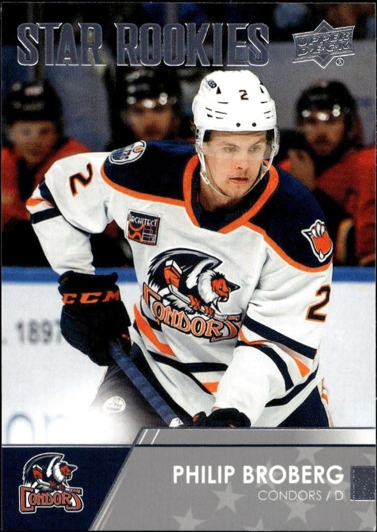 Philip Broberg 2021-22 Upper Deck AHL #139 Hockey Trading Card - Front 2021-22 Upper Deck AHL Philip Broberg #139 hockey trading card front