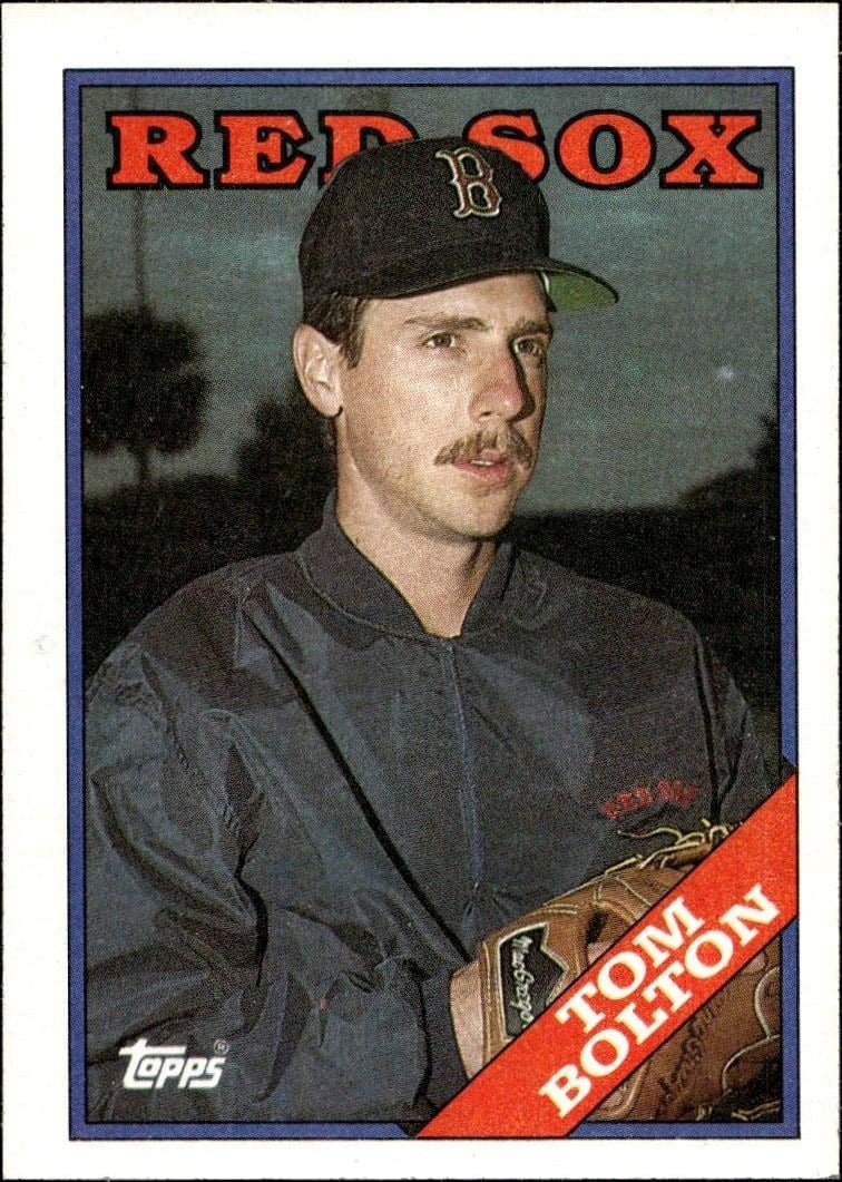 Tom Bolton 1988 Topps #442 Baseball Trading Card - Front 1988 Topps Tom Bolton #442 baseball trading card front