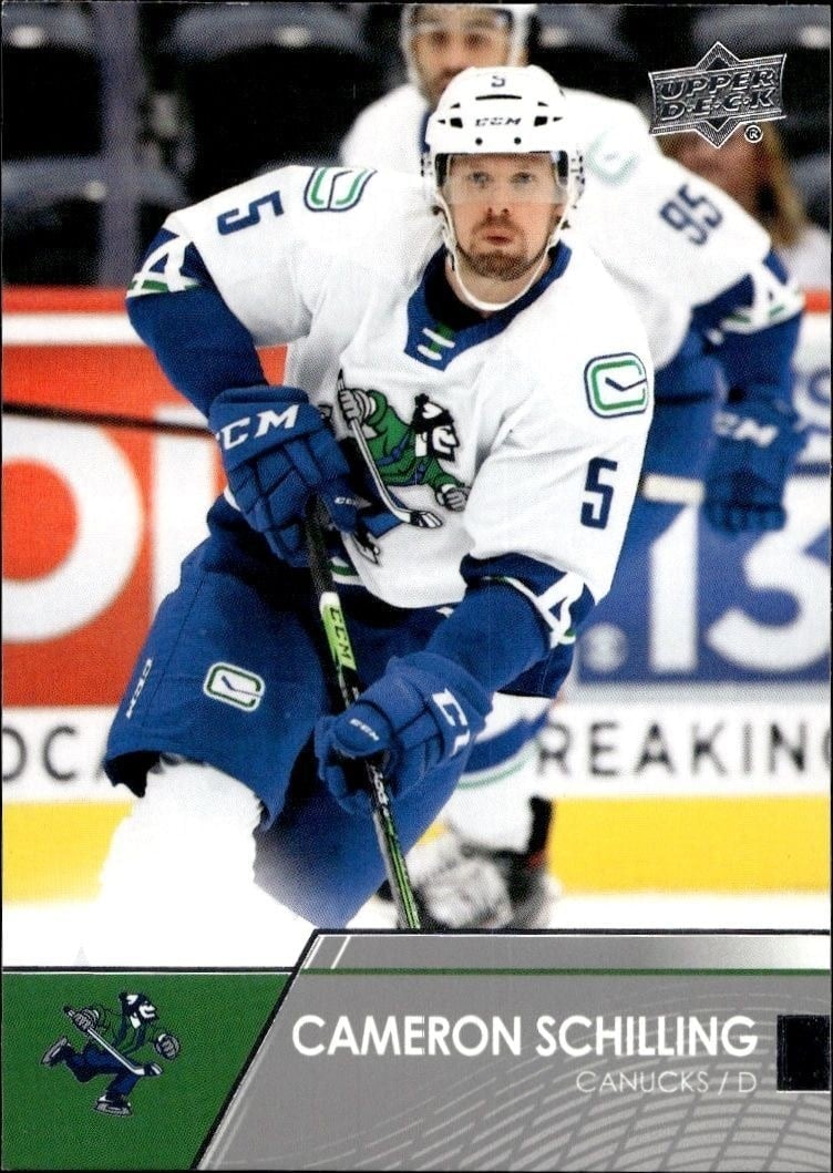 Cameron Schilling 2021-22 Upper Deck AHL #88 Hockey Trading Card - Front 2021-22 Upper Deck AHL Cameron Schilling #88 hockey trading card front