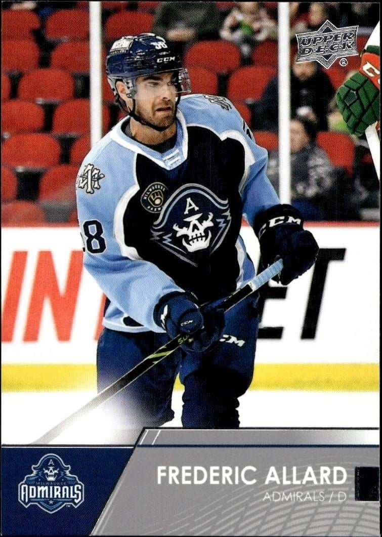 Frederic Allard 2021-22 Upper Deck AHL #59 Hockey Trading Card - Front 2021-22 Upper Deck AHL Frederic Allard #59 hockey trading card front