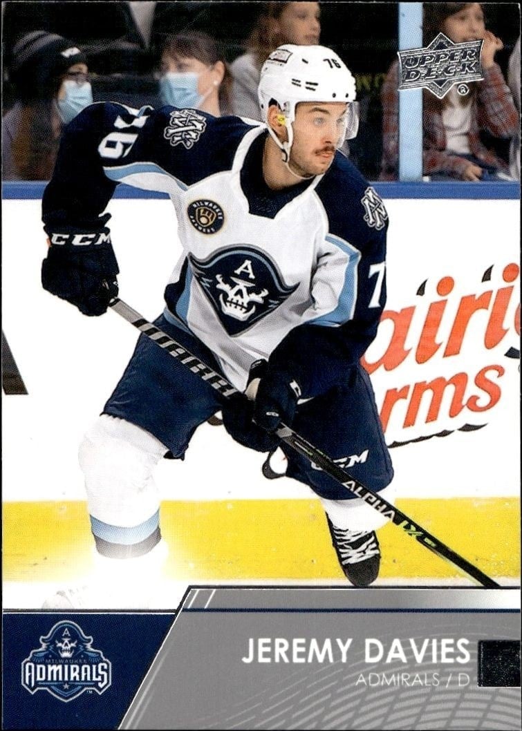 Jeremy Davies 2021-22 Upper Deck AHL #66 Hockey Trading Card - Front 2021-22 Upper Deck AHL Jeremy Davies #66 hockey trading card front