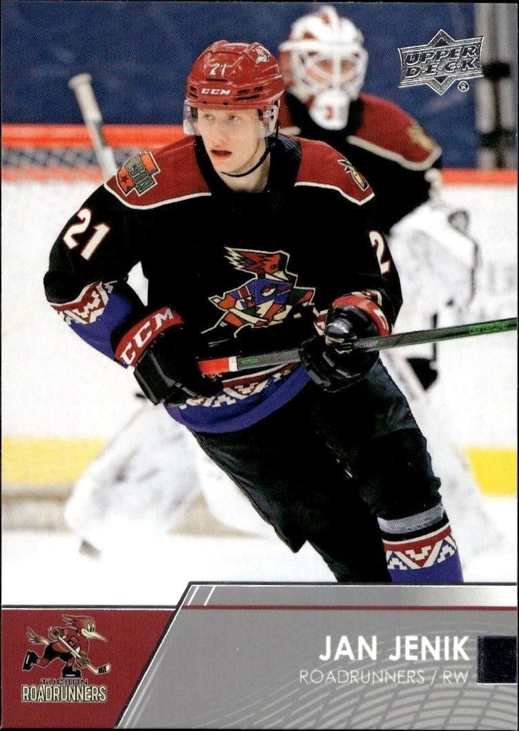 Jan Jenik 2021-22 Upper Deck AHL #20 Hockey Trading Card - Front 2021-22 Upper Deck AHL Jan Jenik #20 hockey trading card front