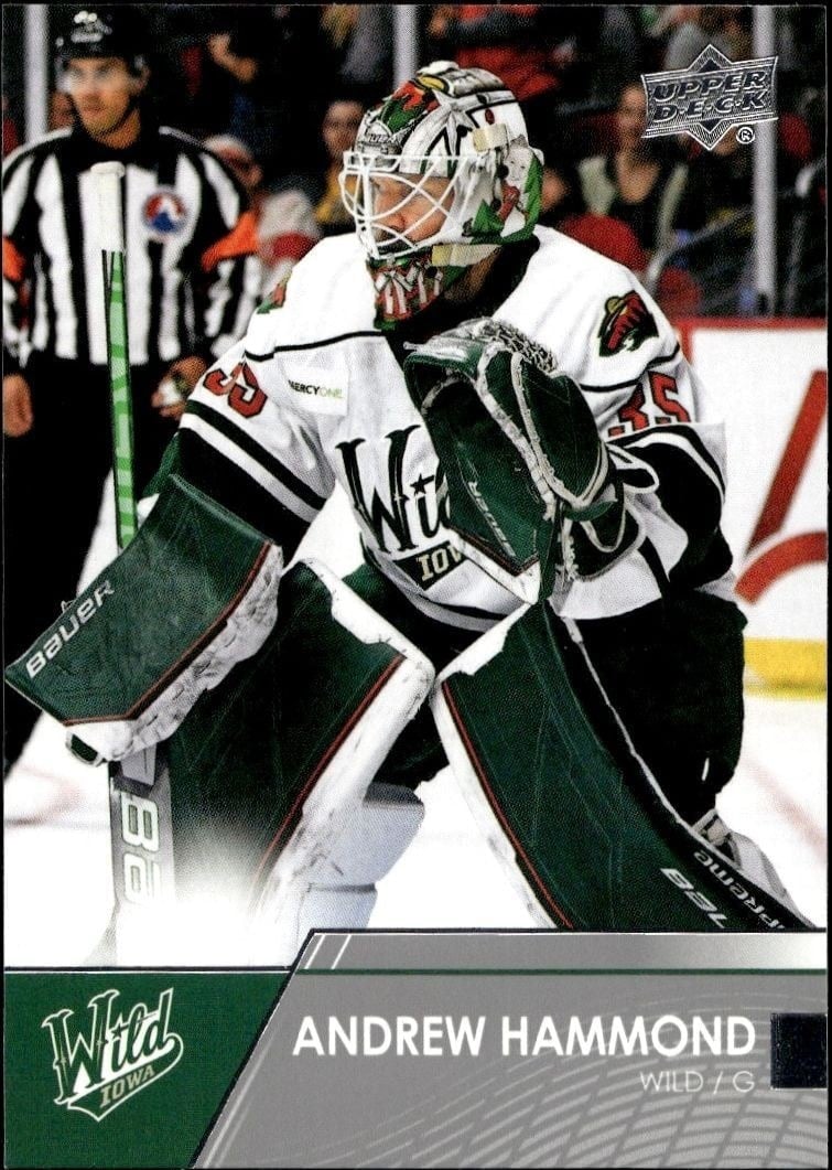 Andrew Hammond 2021-22 Upper Deck AHL #30 Hockey Trading Card - Front 2021-22 Upper Deck AHL Andrew Hammond #30 hockey trading card front