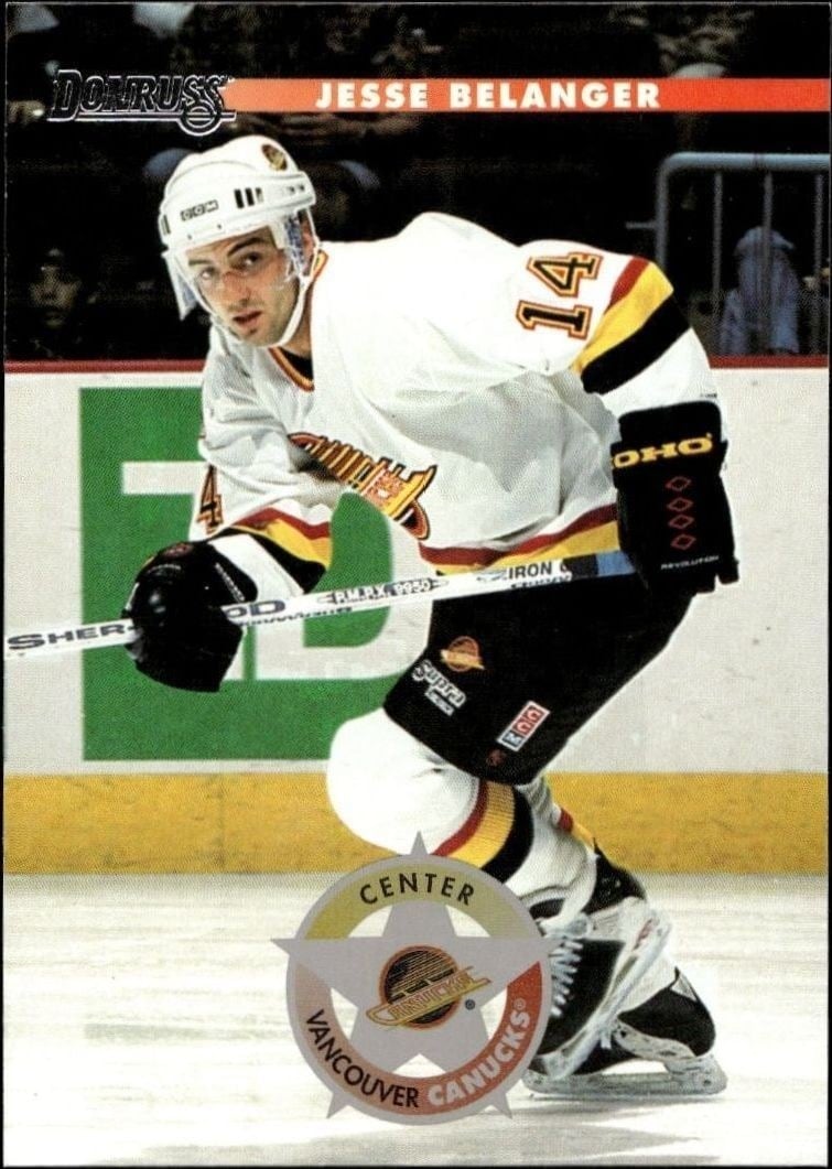 Jesse Belanger 1996-97 Donruss #70 Hockey Trading Card - Front 1996-97 Donruss Jesse Belanger #70 hockey trading card front