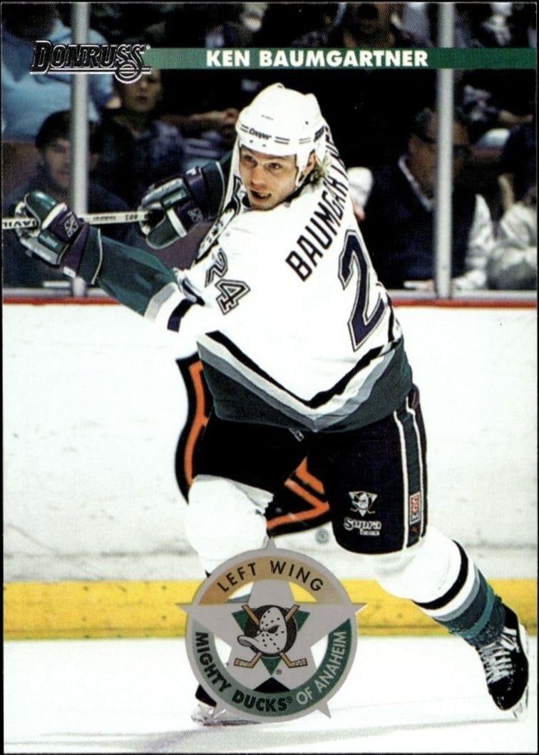 Ken Baumgartner 1996-97 Donruss #9 Hockey Trading Card - Front 1996-97 Donruss Ken Baumgartner #9 hockey trading card front