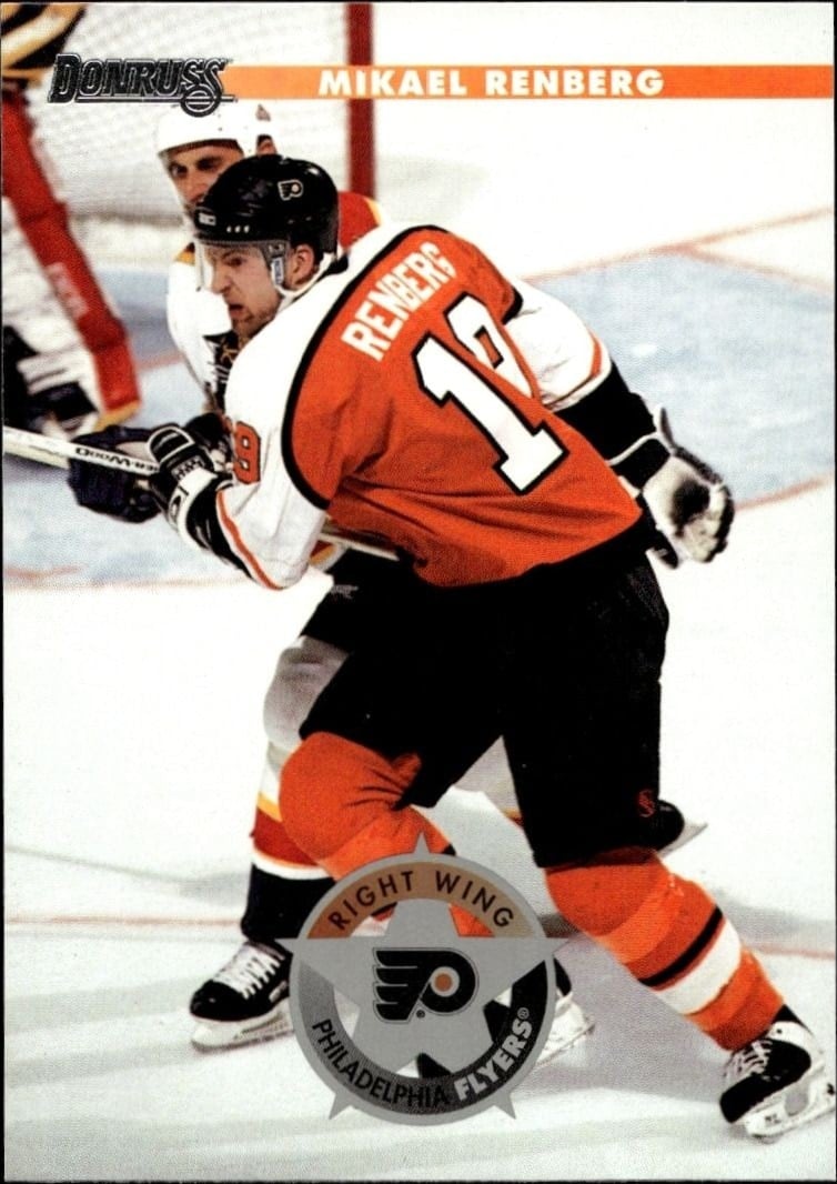 Mikael Renberg 1996-97 Donruss #125 Hockey Trading Card - Front 1996-97 Donruss Mikael Renberg #125 hockey trading card front