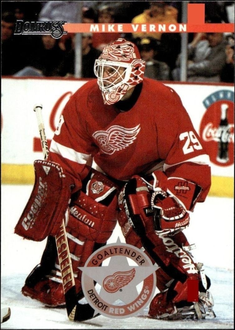 1996-97 Donruss Mike Vernon #52 trading card