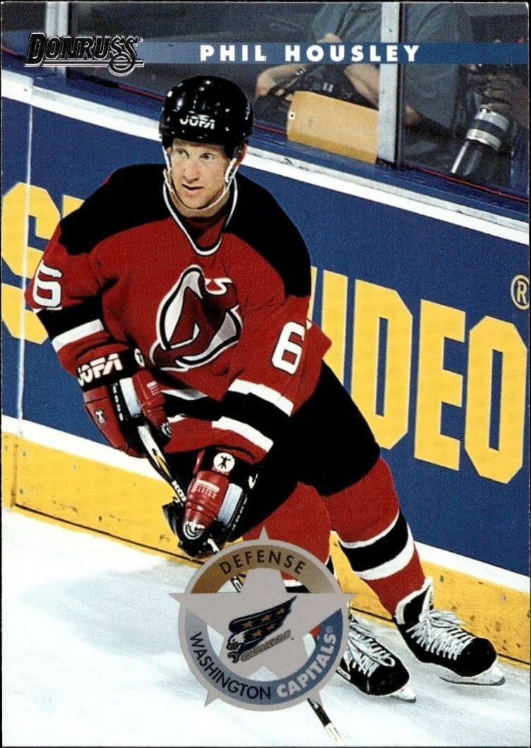 Phil Housley 1996-97 Donruss #201 Hockey Trading Card - Front 1996-97 Donruss Phil Housley #201 hockey trading card front