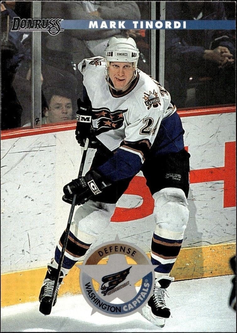 Mark Tinordi 1996-97 Donruss #153 Hockey Trading Card - Front 1996-97 Donruss Mark Tinordi #153 hockey trading card front