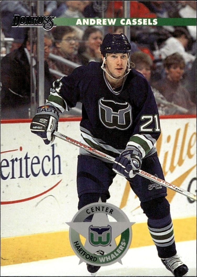 Andrew Cassels 1996-97 Donruss #162 Hockey Trading Card - Front 1996-97 Donruss Andrew Cassels #162 hockey trading card front