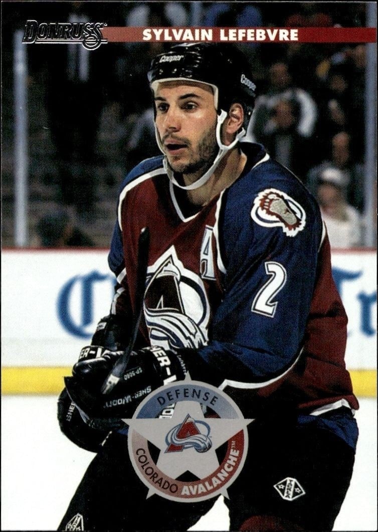 Sylvain Lefebvre 1996-97 Donruss #81 Hockey Trading Card - Front 1996-97 Donruss Sylvain Lefebvre #81 hockey trading card front