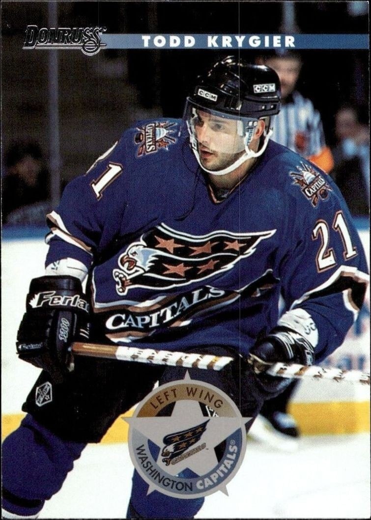 Todd Krygier 1996-97 Donruss #202 Hockey Trading Card - Front 1996-97 Donruss Todd Krygier #202 hockey trading card front