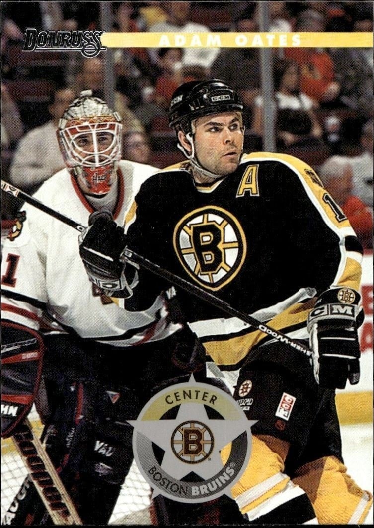 Adam Oates 1996-97 Donruss #41 Hockey Trading Card - Front 1996-97 Donruss Adam Oates #41 hockey trading card front