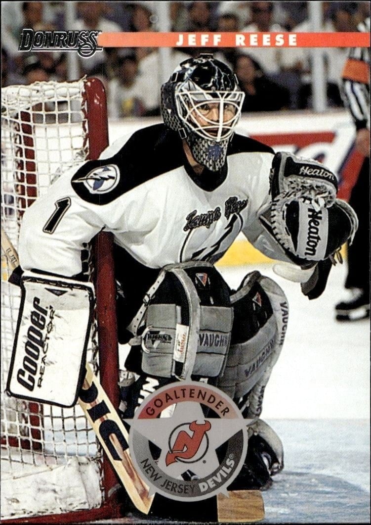 Jeff Reese 1996-97 Donruss #31 Hockey Trading Card - Front 1996-97 Donruss Jeff Reese #31 hockey trading card front