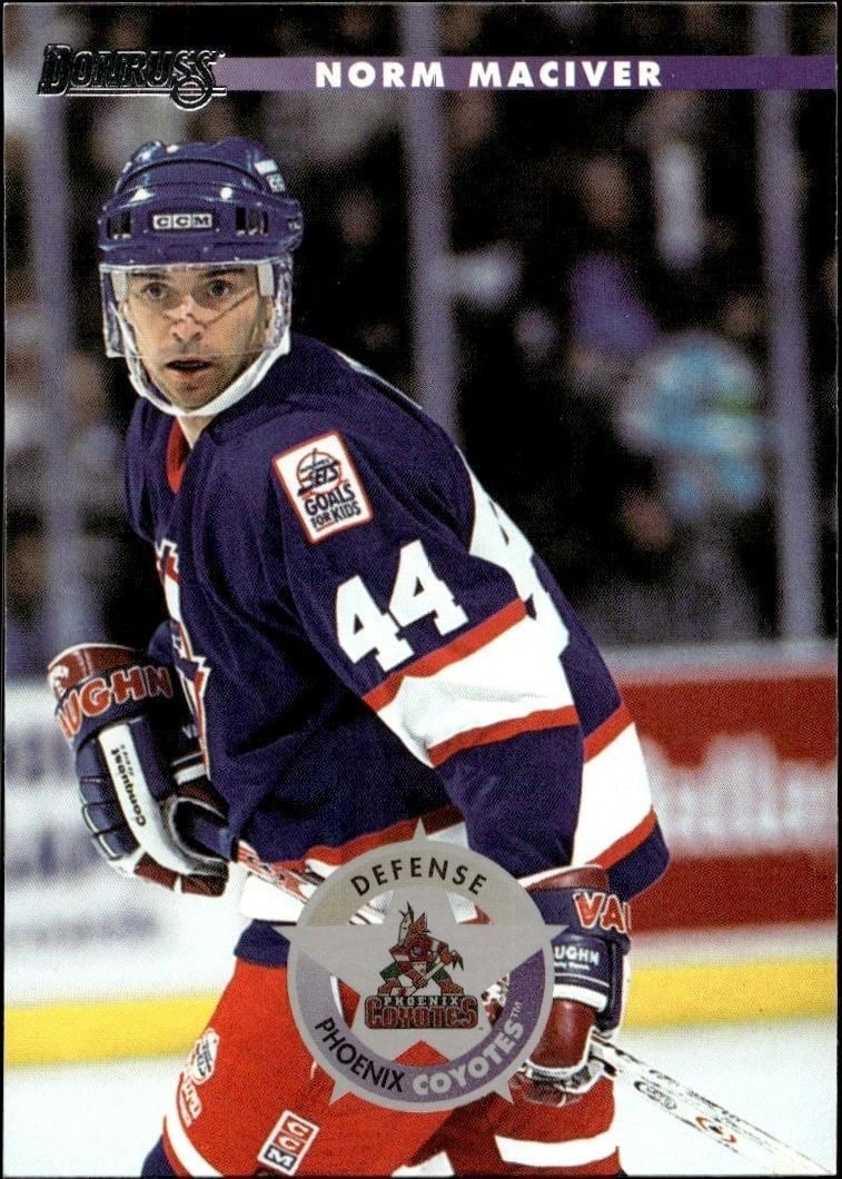 Norm MacIver 1996-97 Donruss #69 Hockey Trading Card - Front 1996-97 Donruss Norm MacIver #69 hockey trading card front
