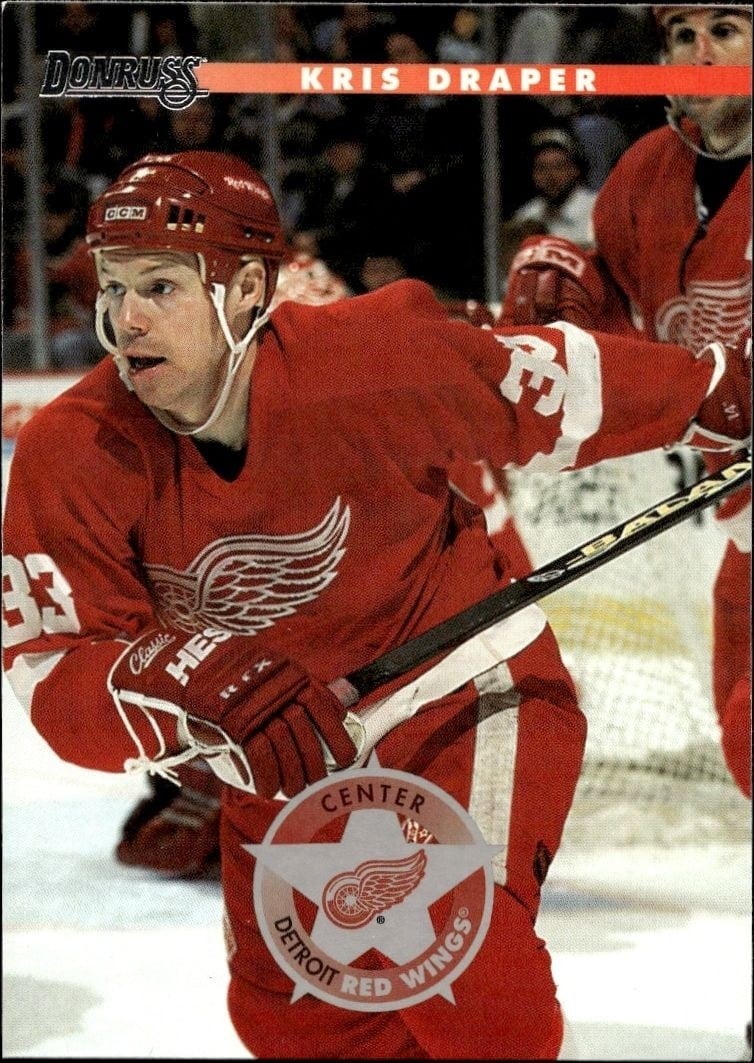 Kris Draper 1996-97 Donruss #169 Hockey Trading Card - Front 1996-97 Donruss Kris Draper #169 hockey trading card front