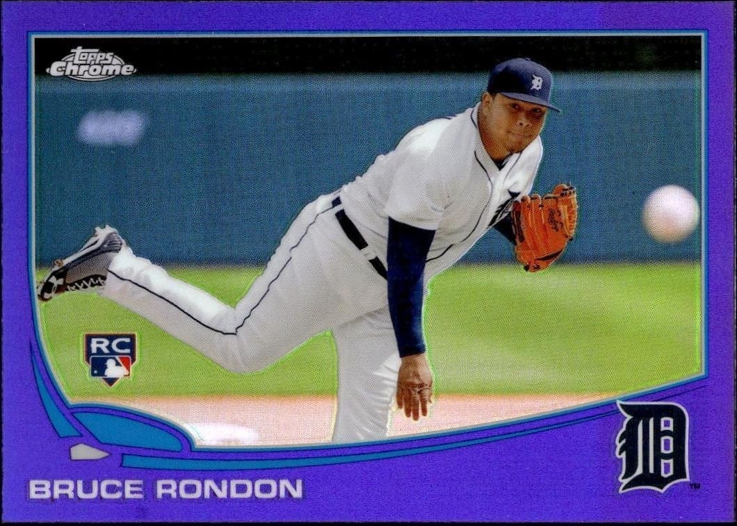 Bruce Rondon 2013 Topps Chrome #85 Baseball Trading Card - Front 2013 Topps Chrome Bruce Rondon #85 baseball trading card front