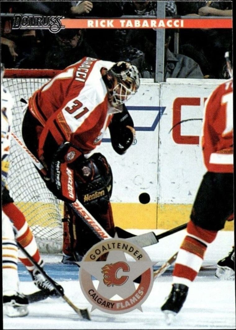 Rick Tabaracci 1996-97 Donruss #10 Hockey Trading Card - Front 1996-97 Donruss Rick Tabaracci #10 hockey trading card front