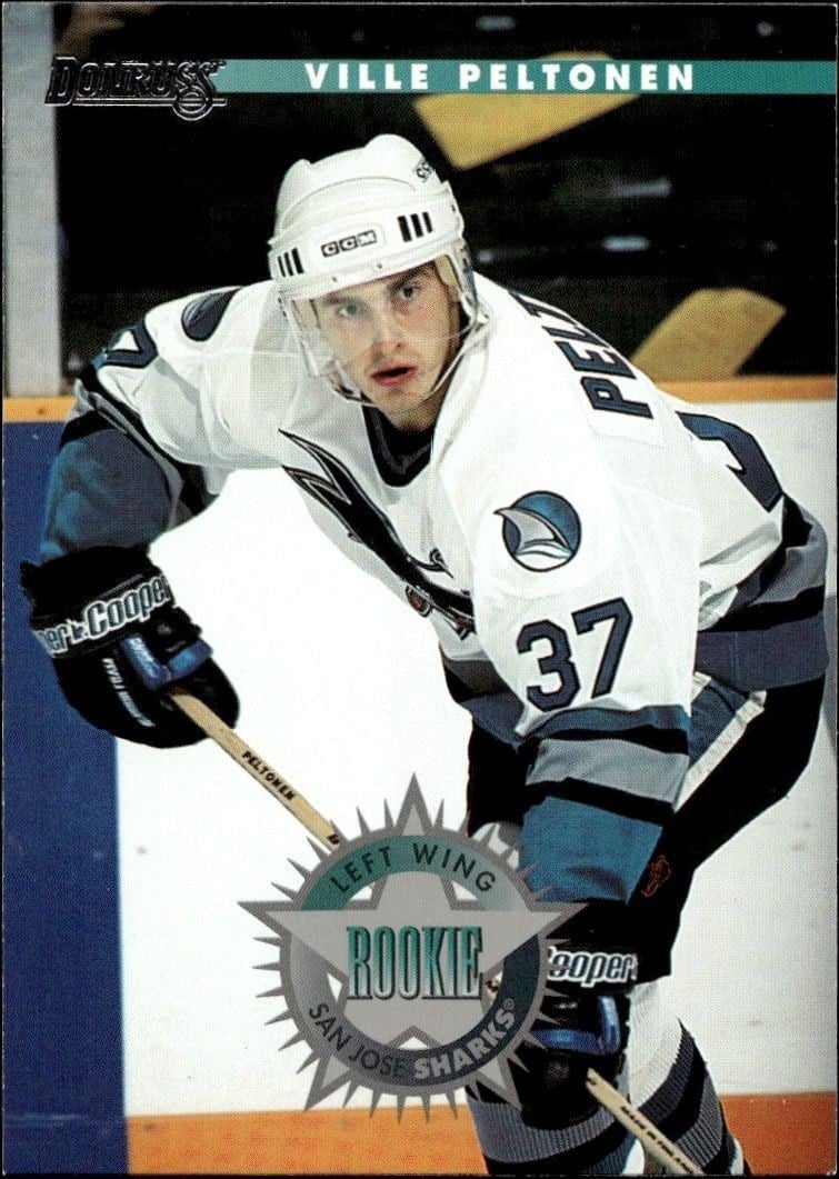 Ville Peltonen 1996-97 Donruss #224 Hockey Trading Card - Front 1996-97 Donruss Ville Peltonen #224 hockey trading card front