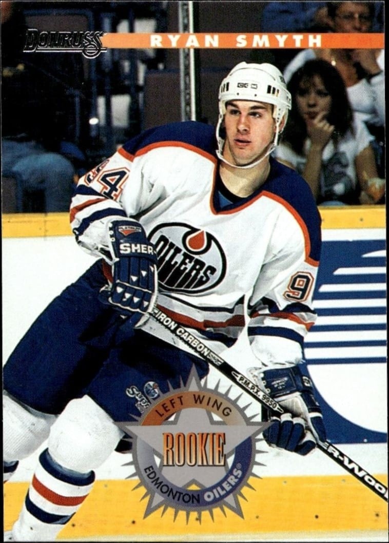 Ryan Smyth 1996-97 Donruss #223 Hockey Trading Card - Front 1996-97 Donruss Ryan Smyth #223 hockey trading card front