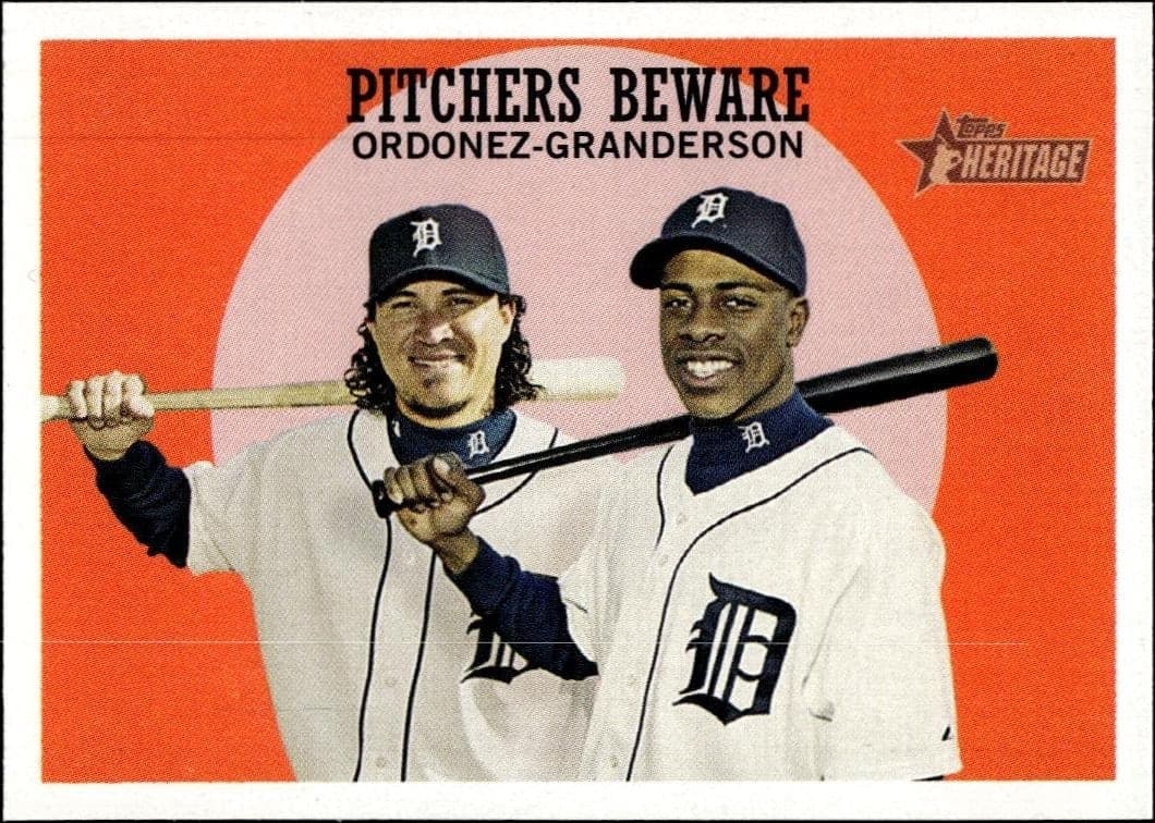 2008 Topps Heritage Magglio Ordonez #34 trading card