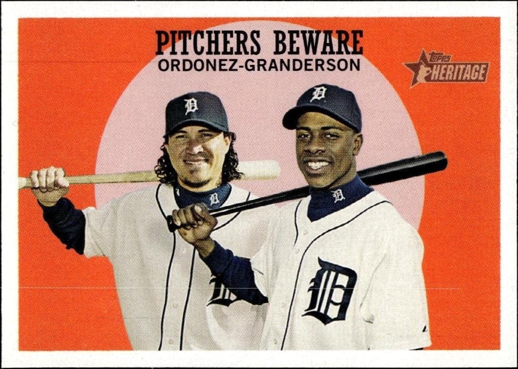 2008 Topps Heritage Magglio Ordonez #34 trading card