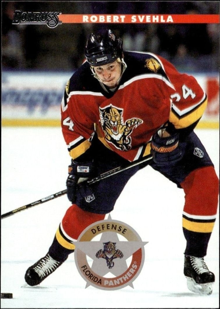Robert Svehla 1996-97 Donruss #77 Hockey Trading Card - Front 1996-97 Donruss Robert Svehla #77 hockey trading card front