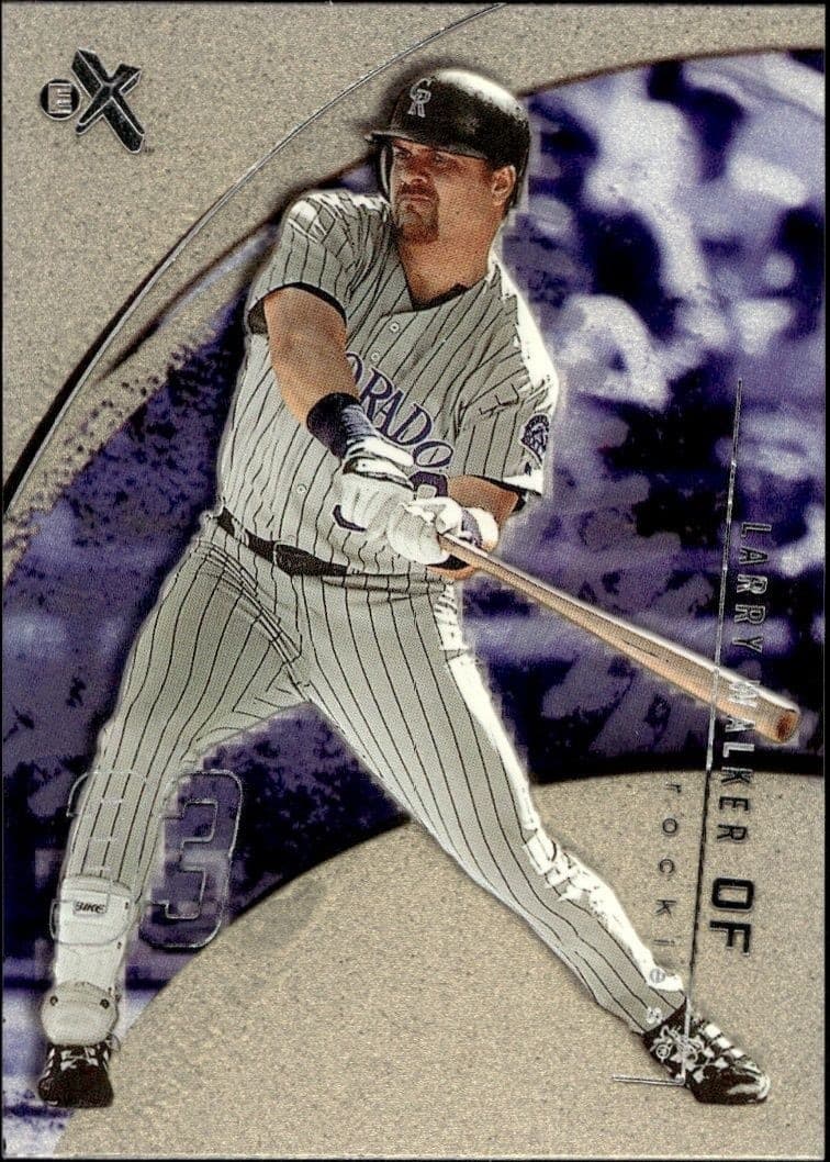 2002 Fleer E-x Larry Walker #62 trading card