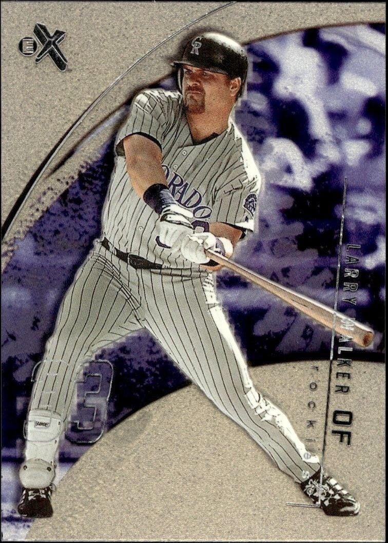 2002 Fleer E-x Larry Walker #62 trading card