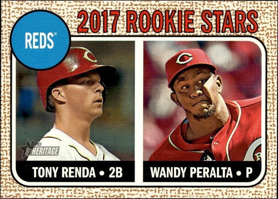 Tony Renda 2017 Topps Heritage #69 Baseball Trading Card - Front 2017 Topps Heritage Tony Renda #69 baseball trading card front