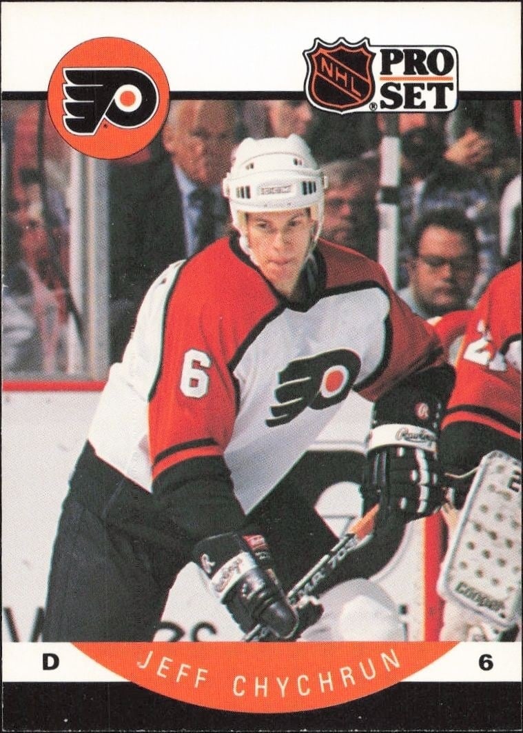 Jeff Chychrun 1990-91 Pro Set #213 Hockey Trading Card - Front 1990-91 Pro Set Jeff Chychrun #213 hockey trading card front