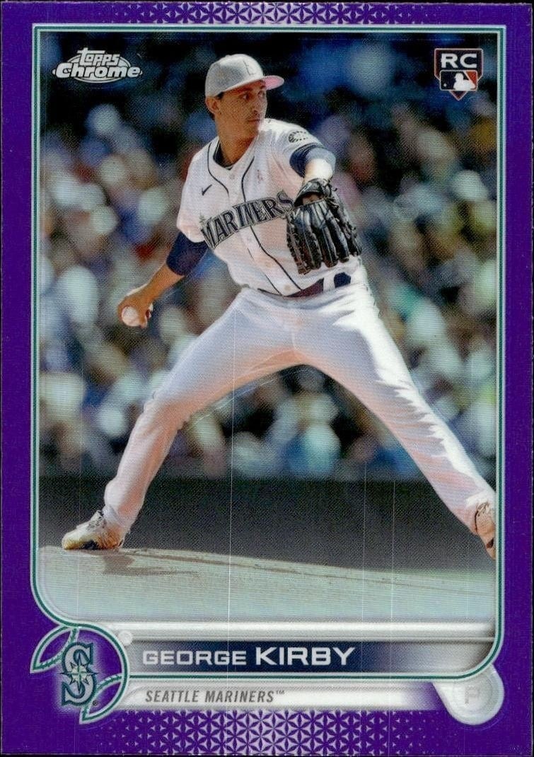 George Kirby 2022 Topps Chrome Update #USC138 Baseball Trading Card - Front 2022 Topps Chrome Update George Kirby #USC138 baseball trading card front
