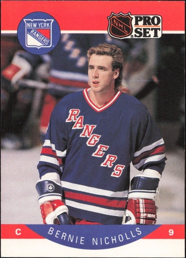 1990-91 Pro-Set Series 1 Bernie Nicholls #204 trading card