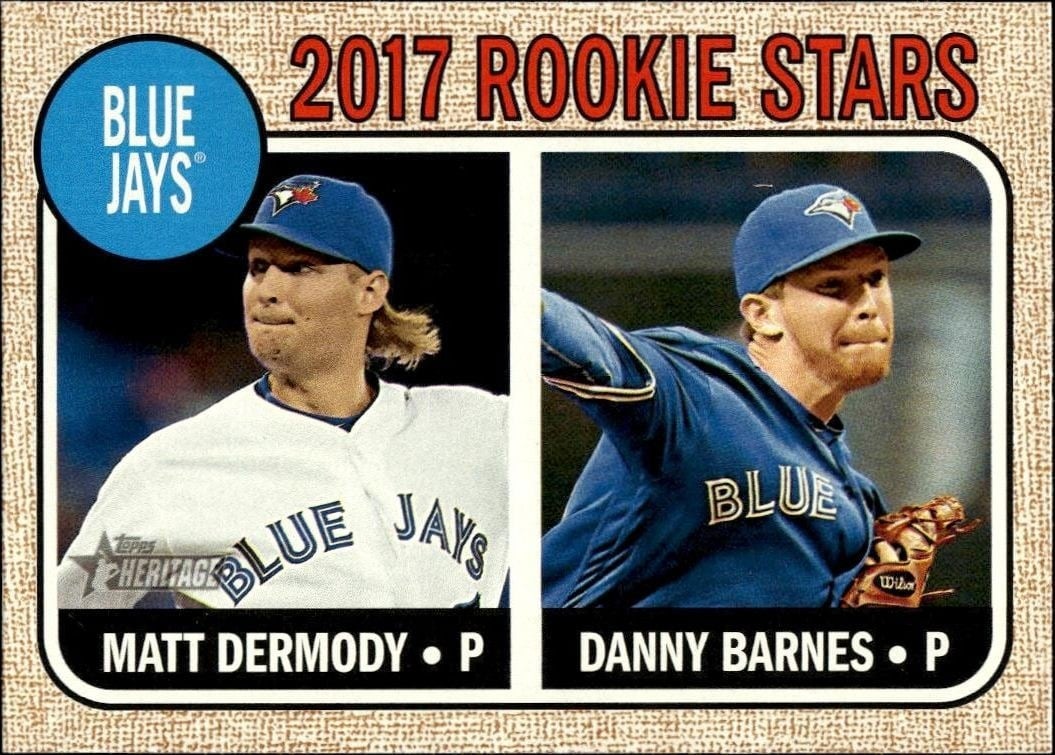 2017 Topps Heritage Danny Barnes #393 trading card