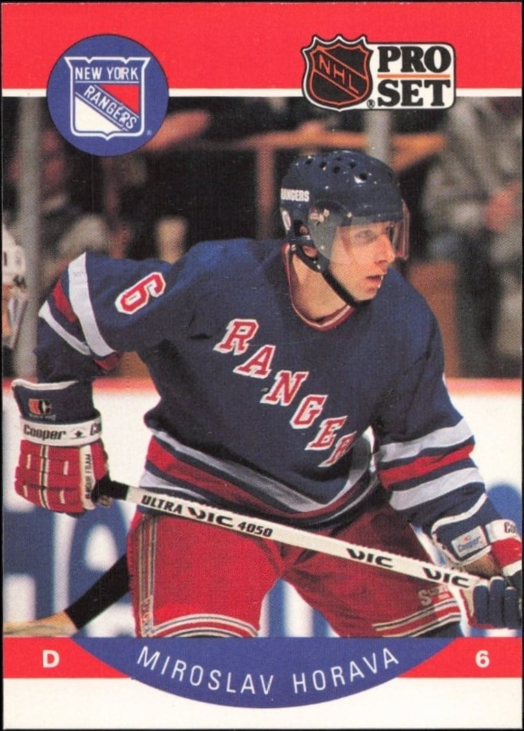 Miloslav Horava 1990-91 Pro Set #198 Hockey Trading Card - Front 1990-91 Pro Set Miloslav Horava #198 hockey trading card front