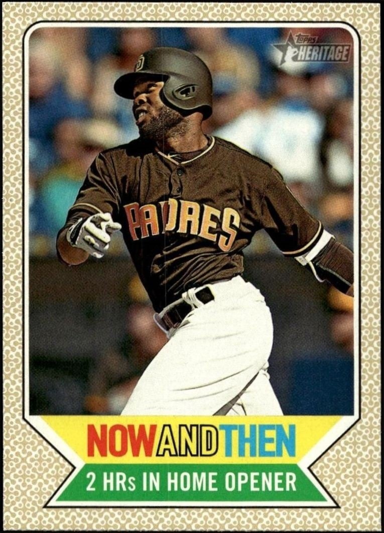2017 Topps Heritage Manny Margot #NT-6 trading card