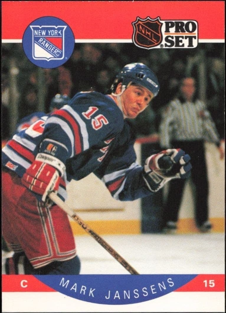 1990-91 Pro-Set NHL Series 1 Mark Janssens #199 trading card