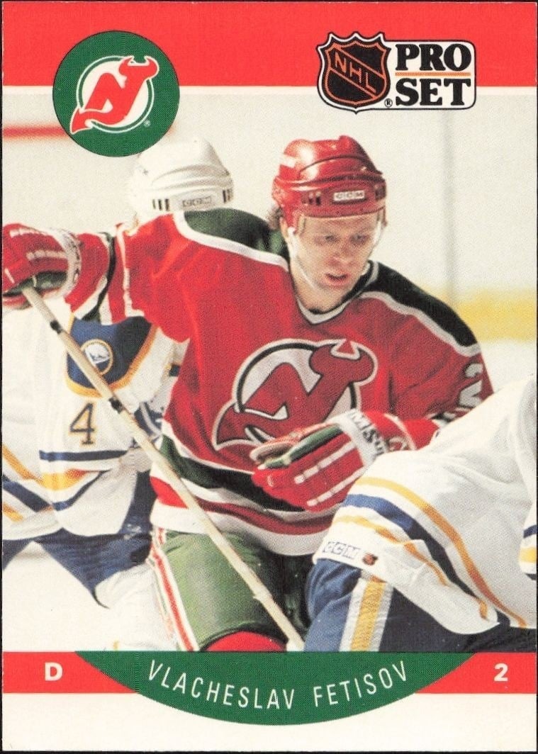 Viacheslav Fetisov 1990-91 Pro Set #167 Hockey Trading Card - Front 1990-91 Pro Set Viacheslav Fetisov #167 hockey trading card front