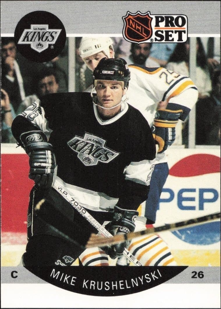 1990-91 Pro-Set NHL Series 1 Mike Krushelnyski #121 trading card