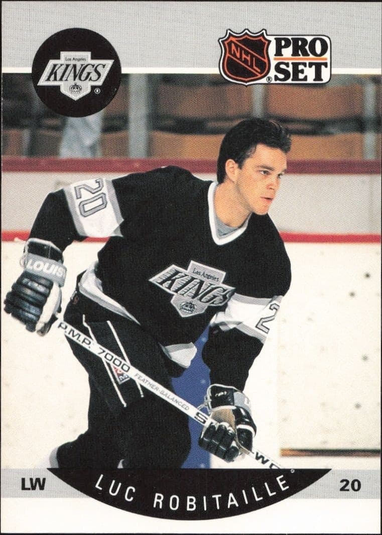 1990-91 Pro-Set NHL Series 1 Luc Robitaille #126 trading card