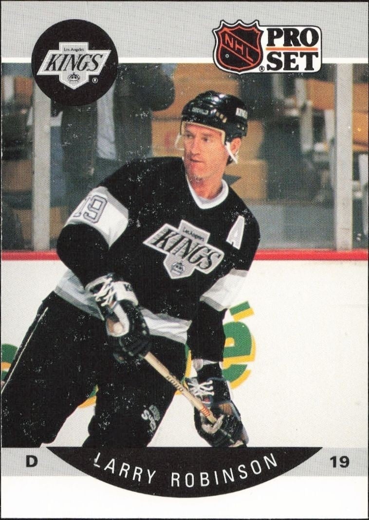 Larry Robinson 1990-91 Pro Set #125 Hockey Trading Card - Front 1990-91 Pro Set Larry Robinson #125 hockey trading card front