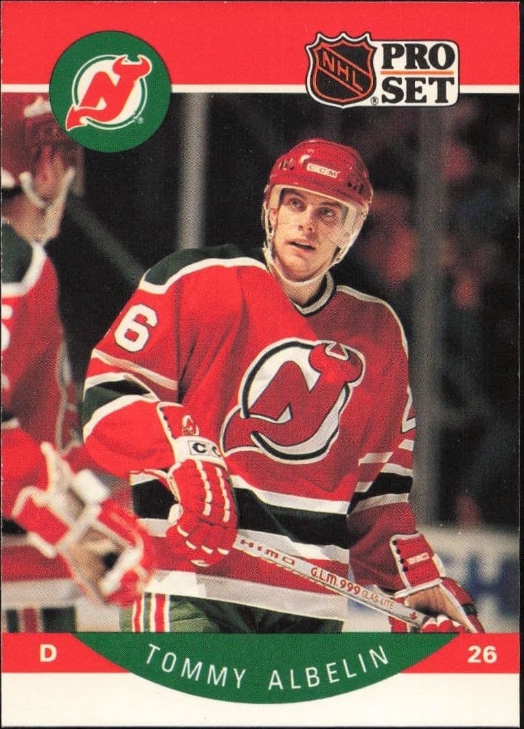 1990-91 Pro-Set NHL Series 1 Tommy Albelin #162 trading card