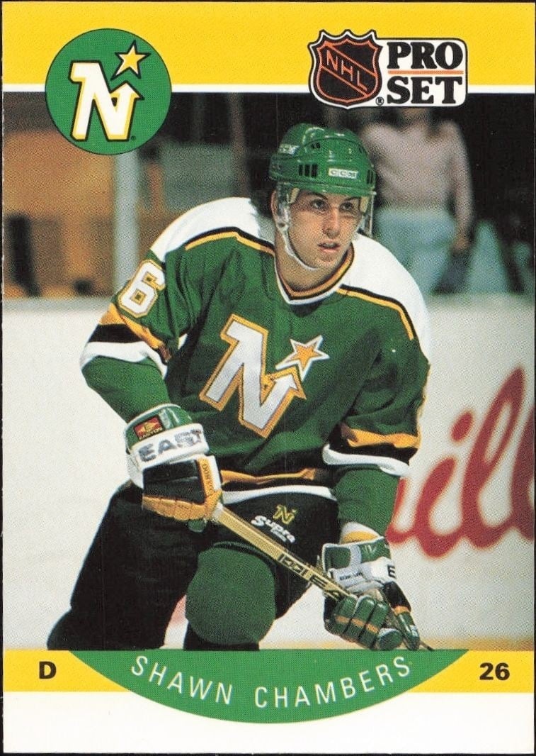 Shawn Chambers 1990-91 Pro Set #134 Hockey Trading Card - Front 1990-91 Pro Set Shawn Chambers #134 hockey trading card front