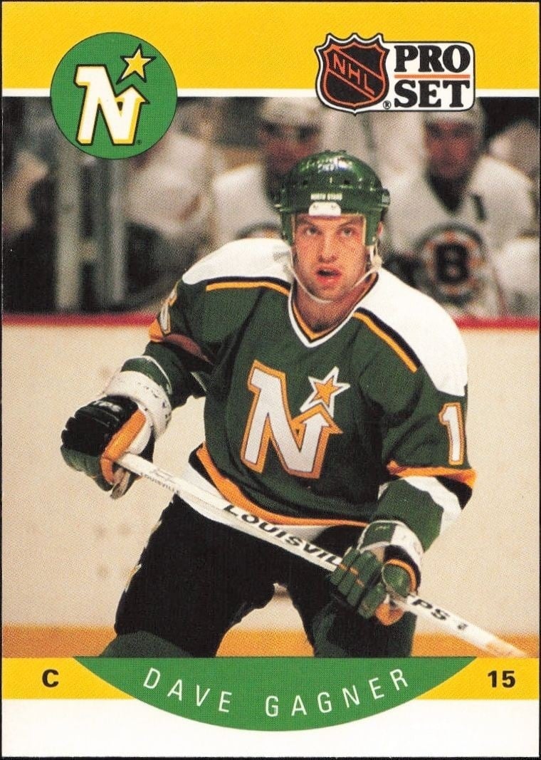 Dave Gagner 1990-91 Pro Set #138 Hockey Trading Card - Front 1990-91 Pro Set Dave Gagner #138 hockey trading card front